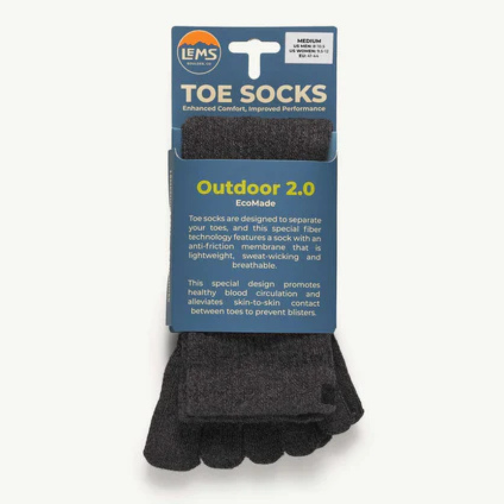 Lems Outdoor Crew Toesock - Dark Grey
